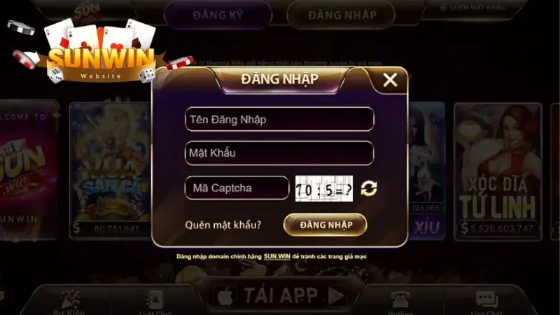 Điều cần lưu ý khi đăng nhập vào hệ thống Sunwin là gì?