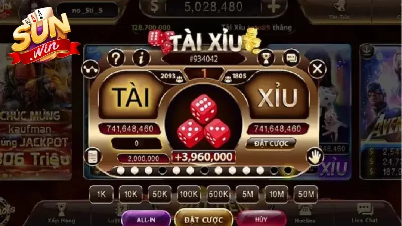 Giới thiệu về luật chơi game Tài xỉu trực tuyến Sunwin